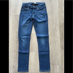 Paige Skyline Ankle Peg Jean in Zade Wash Size 24